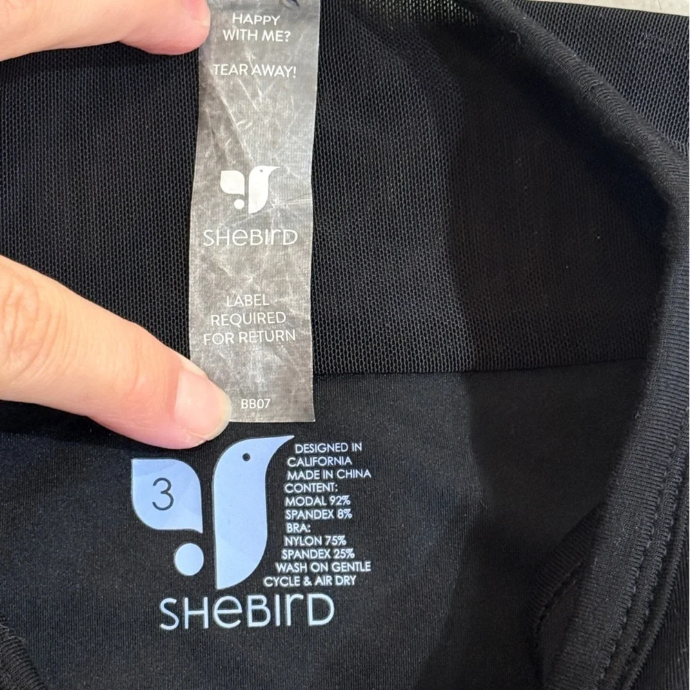 Women’s SHEBIRD The Tunic Tank Bra Dress- Black. Size 3 (US Size 6) - Picture 4 of 7